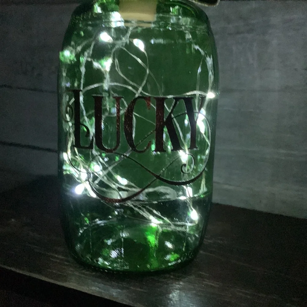 Hand Crafted- ‘Lucky’ Green barrel solar lantern